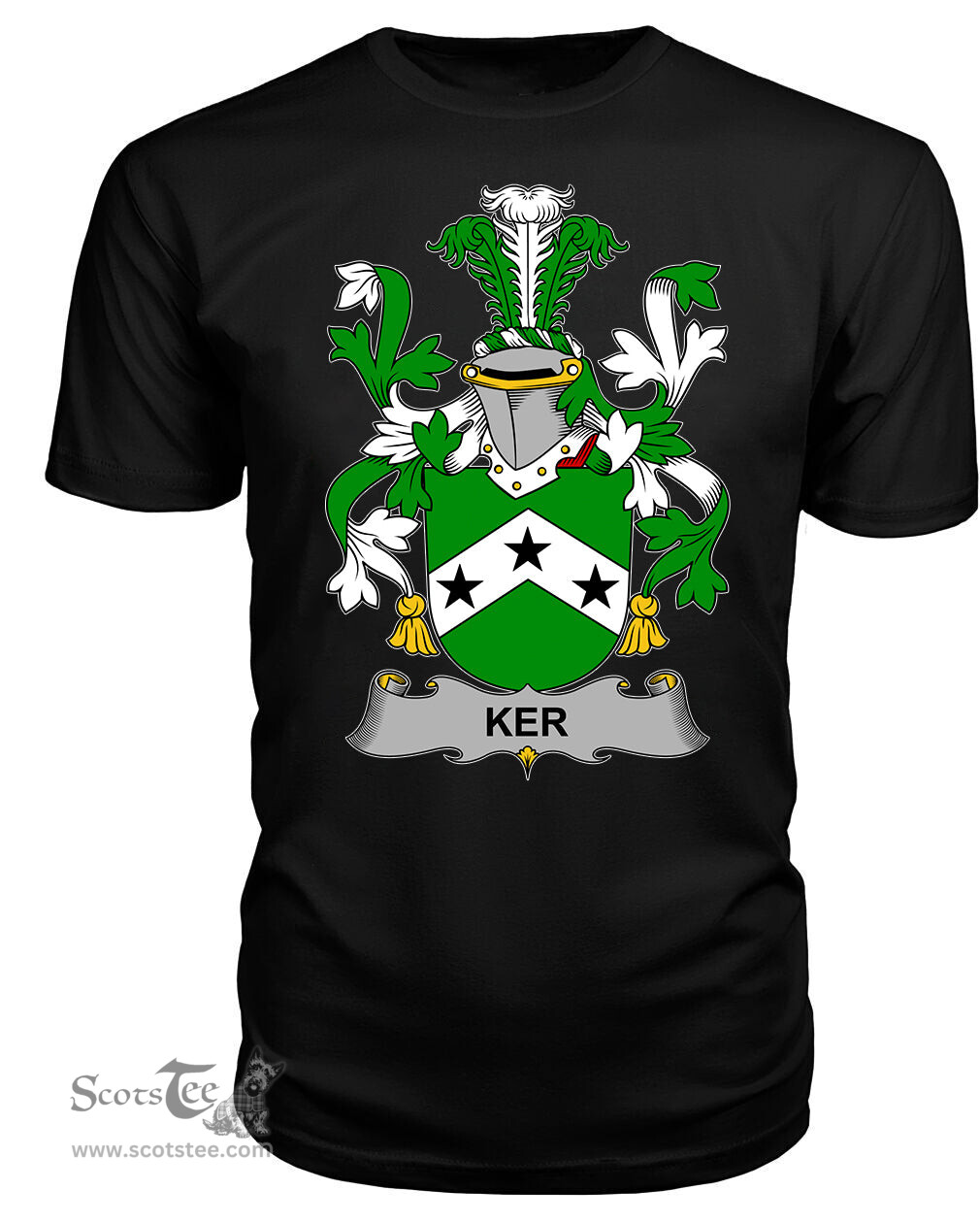ScotsTee Ker Coat Of Arms Family Crest Fighting Irish III T Shirt