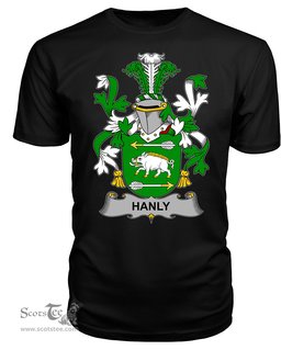 ScotsTee Hanly or O'Hanley Coat Of Arms Family Crest Fighting Irish III T Shirt
