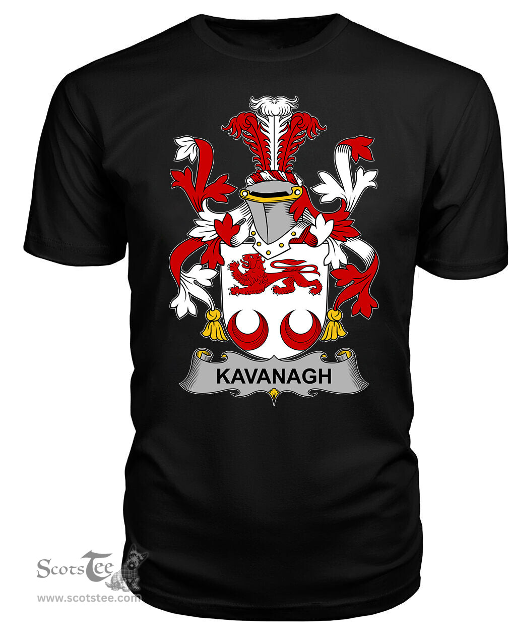 ScotsTee Kavanagh or Cavanagh Coat Of Arms Family Crest Fighting Irish III T Shirt