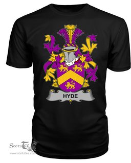 ScotsTee Hyde Coat Of Arms Family Crest Fighting Irish III T Shirt