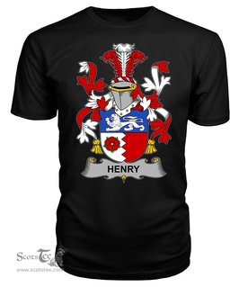 ScotsTee Henry or O'Henry Coat Of Arms Family Crest Fighting Irish III T Shirt