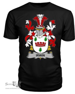 ScotsTee Irwin Coat Of Arms Family Crest Fighting Irish III T Shirt