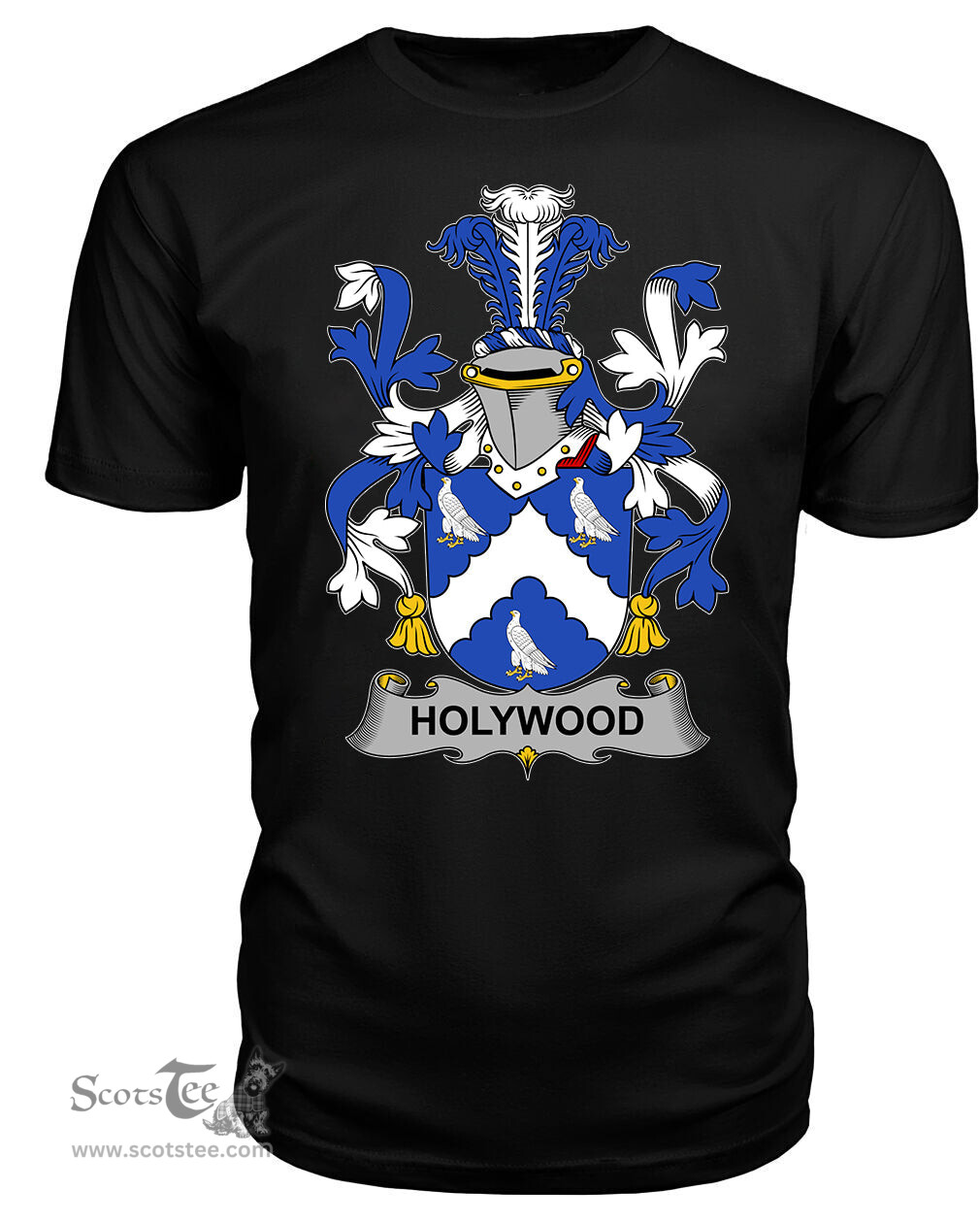 ScotsTee Holywood Coat Of Arms Family Crest Fighting Irish III T Shirt
