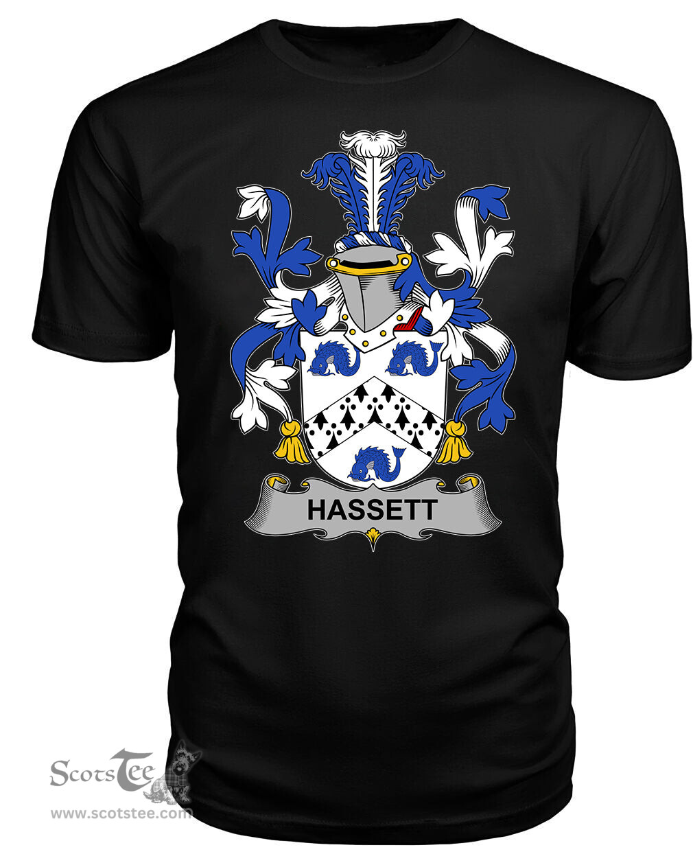 ScotsTee Hassett or Hasset Coat Of Arms Family Crest Fighting Irish III T Shirt