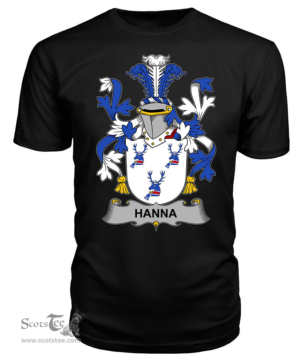 ScotsTee Hanna or O'Hanna Coat Of Arms Family Crest Fighting Irish III T Shirt