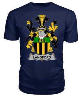 ScotsTee Langford Coat Of Arms Family Crest Fighting Irish III T Shirt