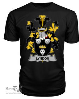 ScotsTee Lyndon or Gindon Coat Of Arms Family Crest Fighting Irish III T Shirt