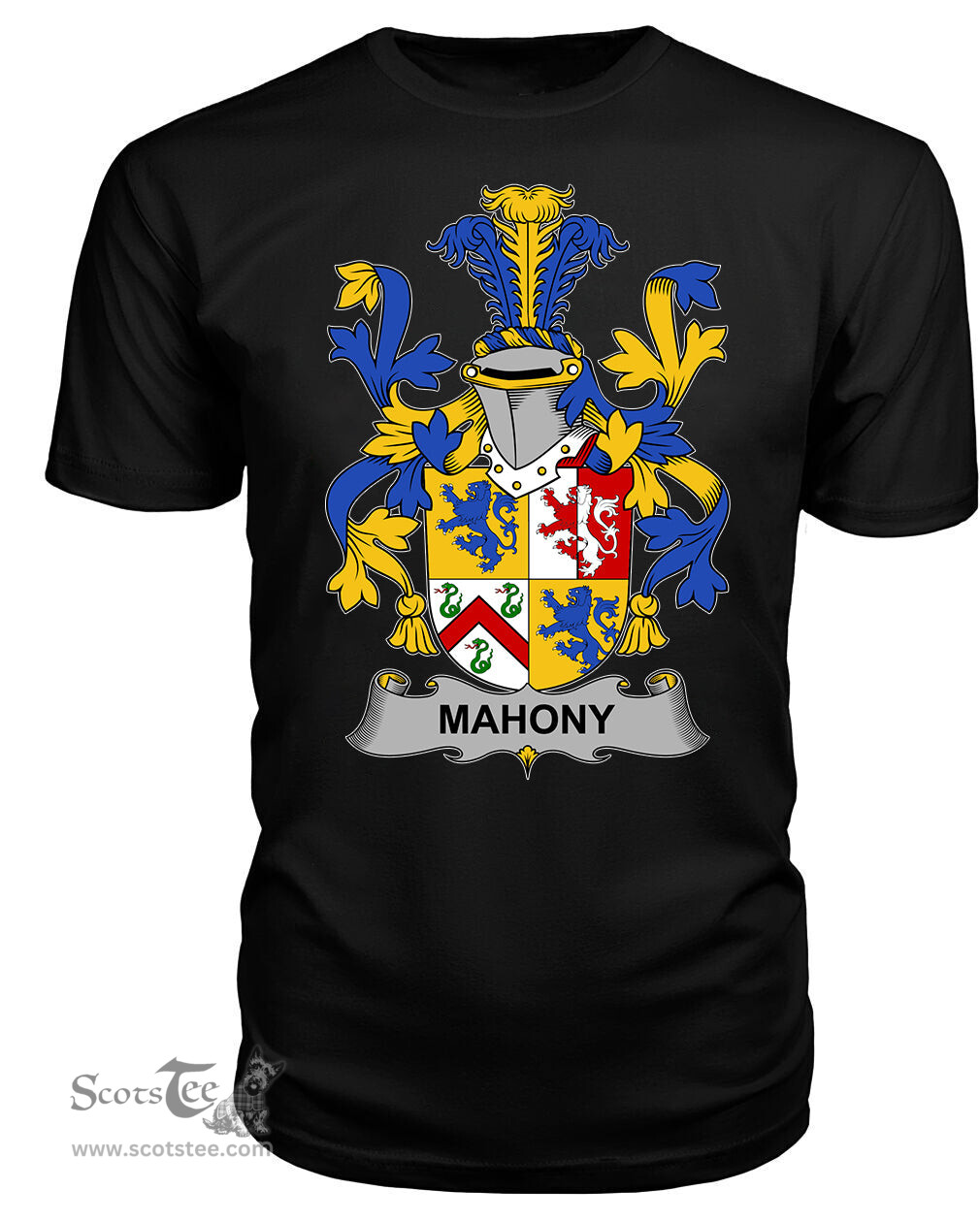 ScotsTee Mahony or O'Mahoney Coat Of Arms Family Crest Fighting Irish III T Shirt