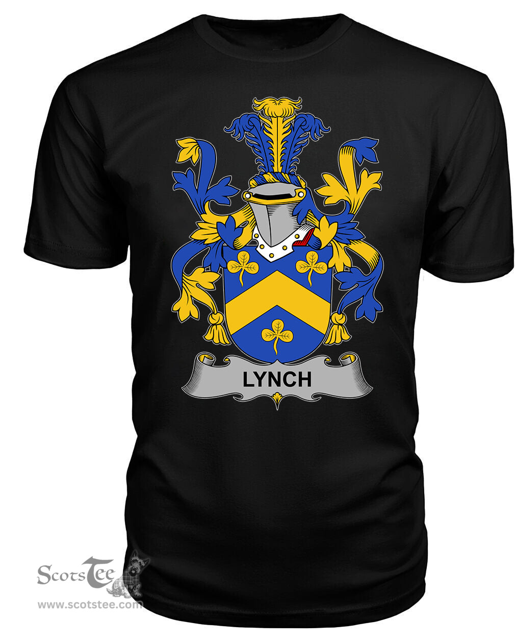 ScotsTee Lynch Coat Of Arms Family Crest Fighting Irish III T Shirt