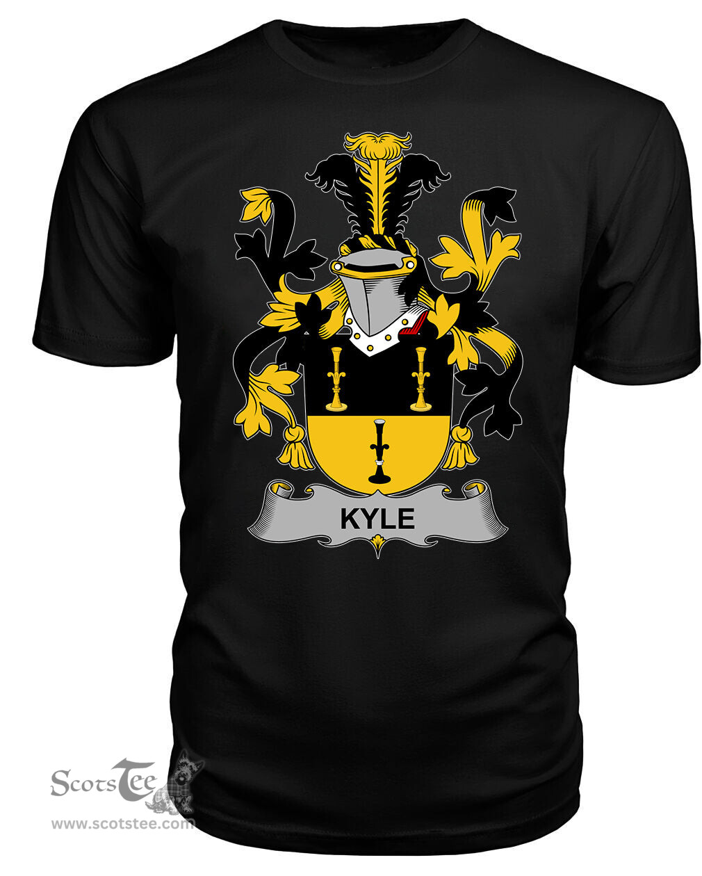 ScotsTee Kyle Coat Of Arms Family Crest Fighting Irish III T Shirt