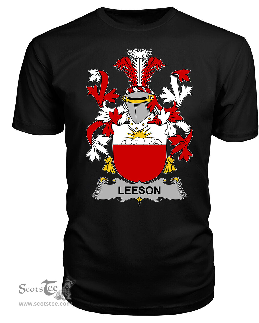ScotsTee Leeson Coat Of Arms Family Crest Fighting Irish III T Shirt