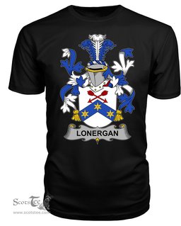 ScotsTee Lonergan or O'Lonergan Coat Of Arms Family Crest Fighting Irish III T Shirt