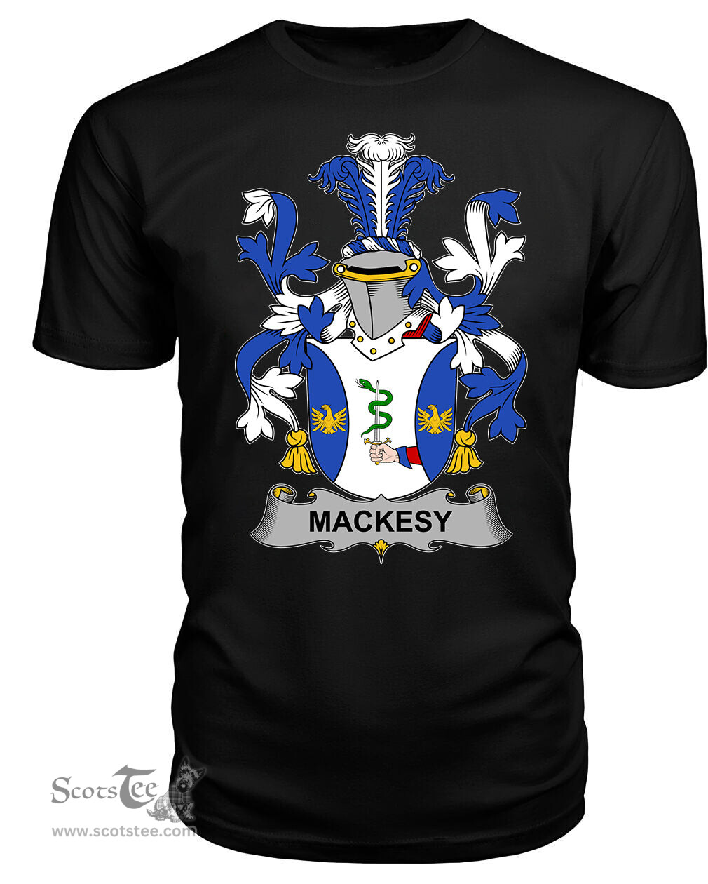 ScotsTee Mackesy Coat Of Arms Family Crest Fighting Irish III T Shirt
