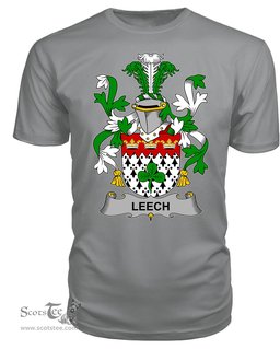 ScotsTee Leech Coat Of Arms Family Crest Fighting Irish III T Shirt