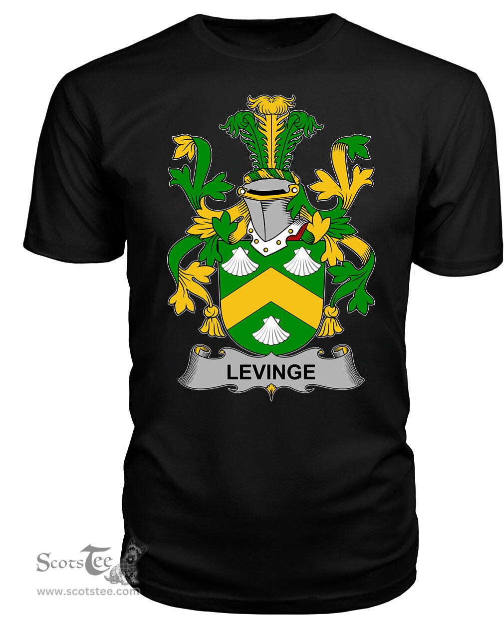 ScotsTee Levinge or Levens Coat Of Arms Family Crest Fighting Irish III T Shirt