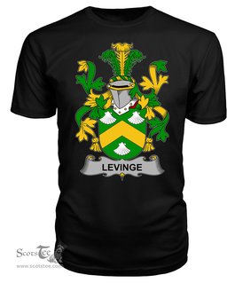 ScotsTee Levinge or Levens Coat Of Arms Family Crest Fighting Irish III T Shirt