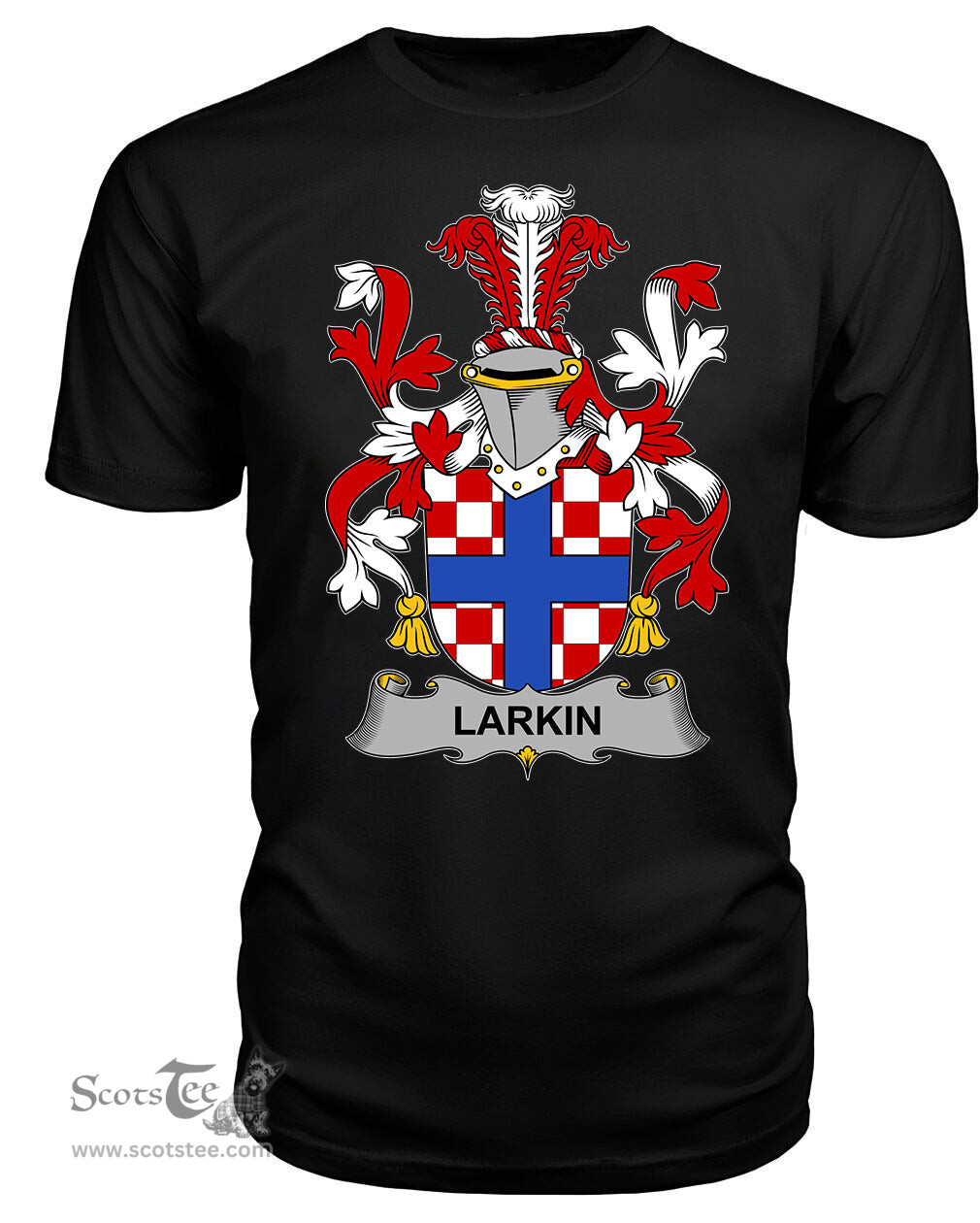ScotsTee Larkin or O'Larkin Coat Of Arms Family Crest Fighting Irish III T Shirt