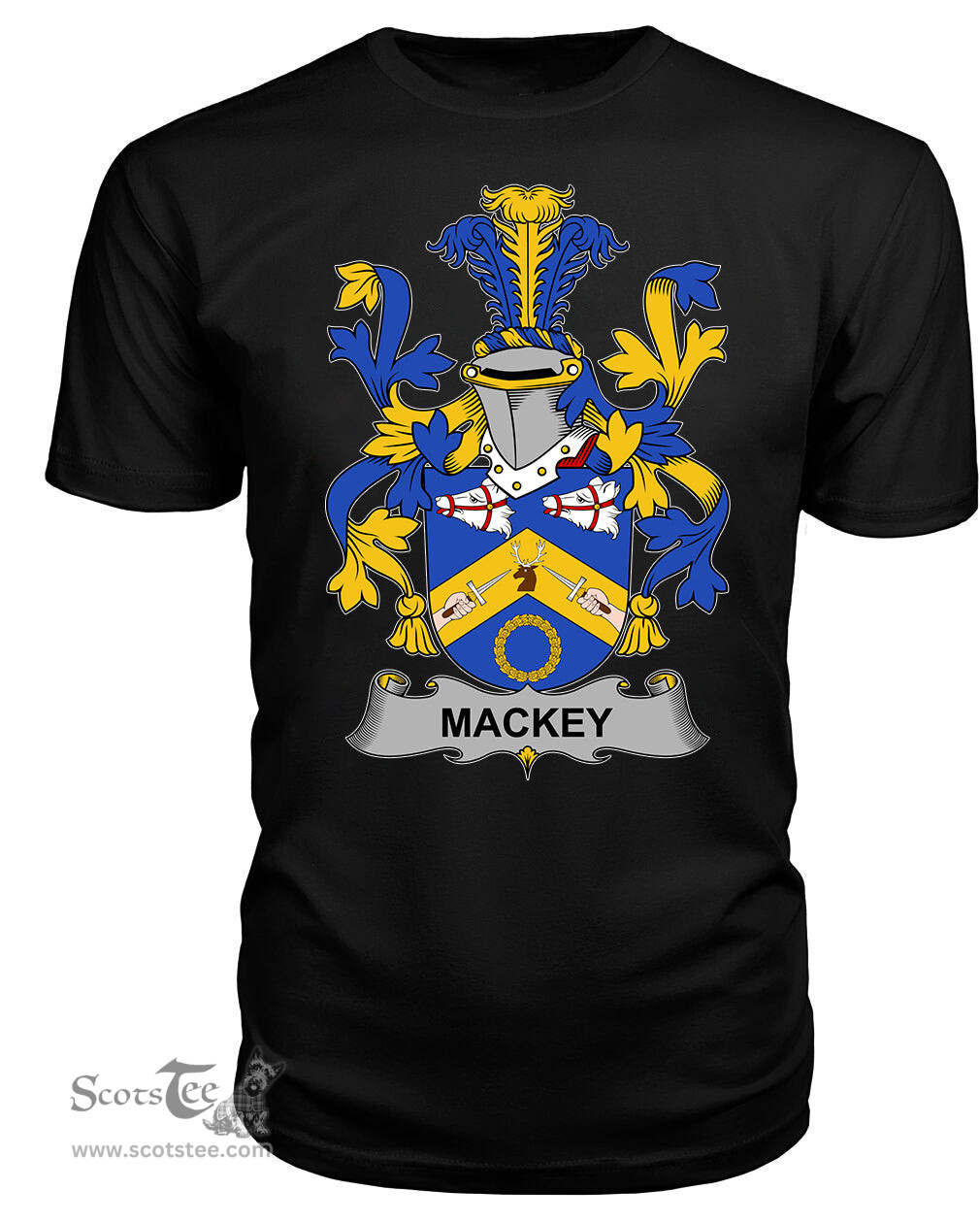 ScotsTee Mackey Coat Of Arms Family Crest Fighting Irish III T Shirt