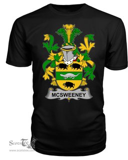 ScotsTee McSweeney Coat Of Arms Family Crest Fighting Irish III T Shirt