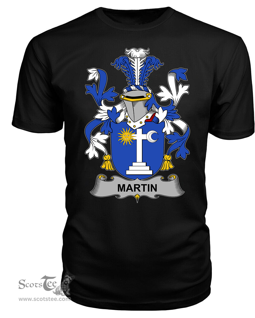 ScotsTee Martin Coat Of Arms Family Crest Fighting Irish III T Shirt