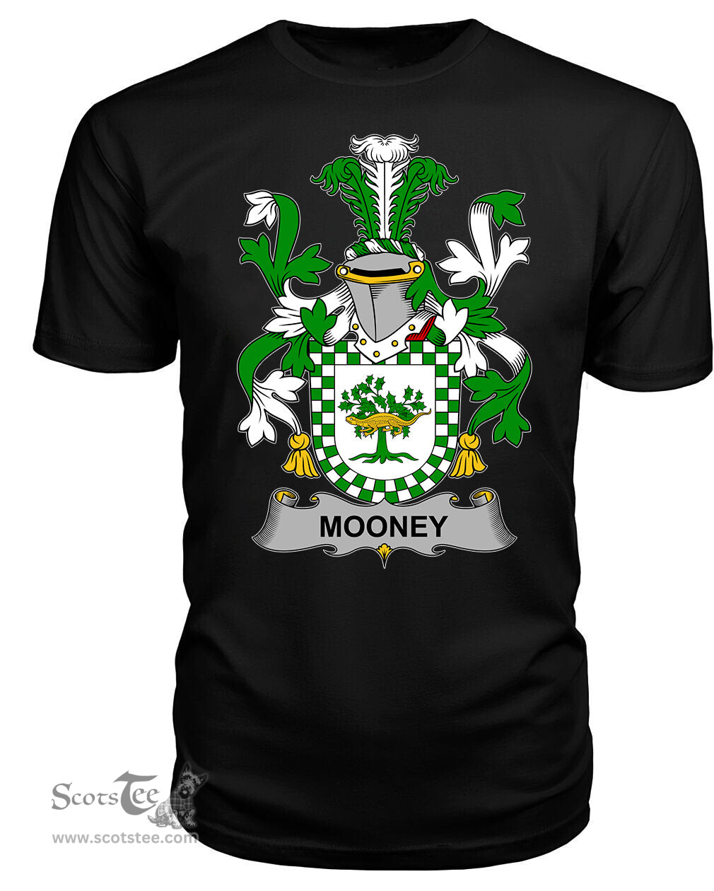 ScotsTee Mooney or O'Mooney Coat Of Arms Family Crest Fighting Irish III T Shirt