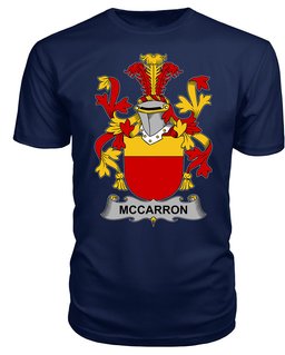ScotsTee McCarron Coat Of Arms Family Crest Fighting Irish III T Shirt