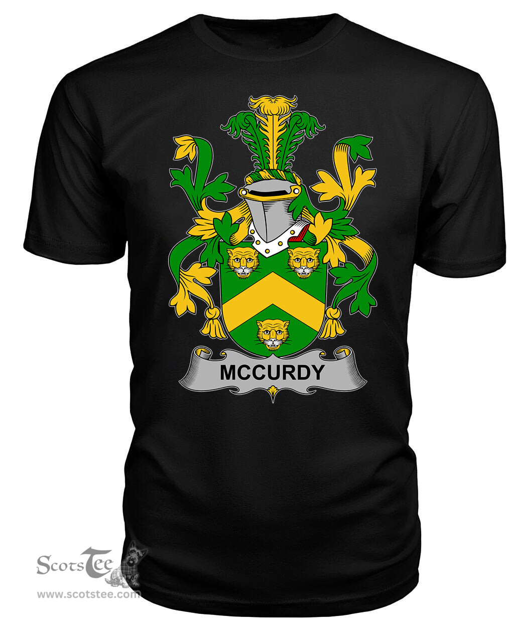 ScotsTee McCurdy or Curdy Coat Of Arms Family Crest Fighting Irish III T Shirt