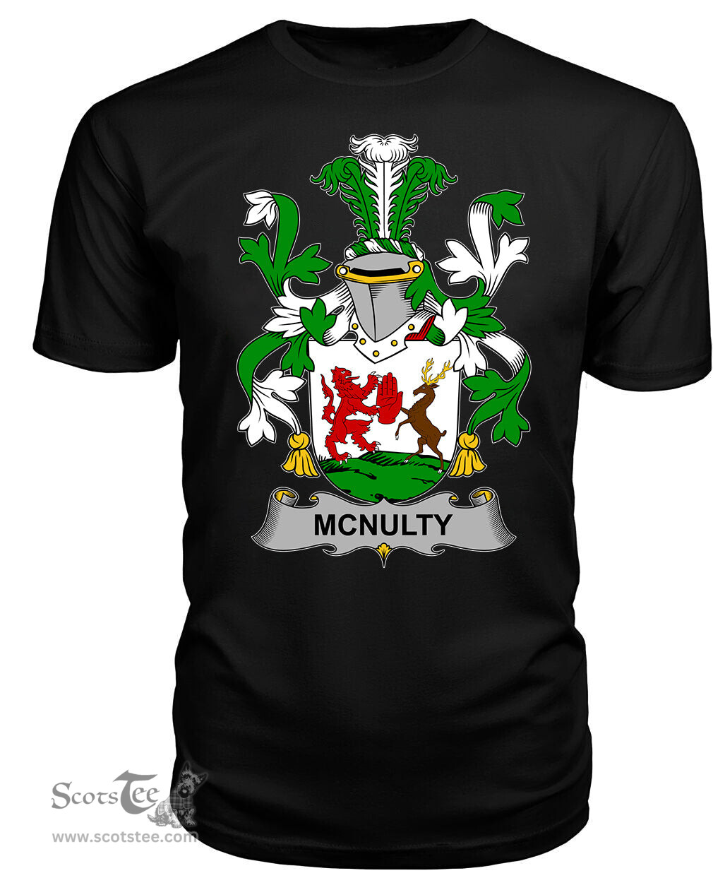 ScotsTee McNulty Coat Of Arms Family Crest Fighting Irish III T Shirt