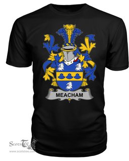 ScotsTee Meacham Coat Of Arms Family Crest Fighting Irish III T Shirt