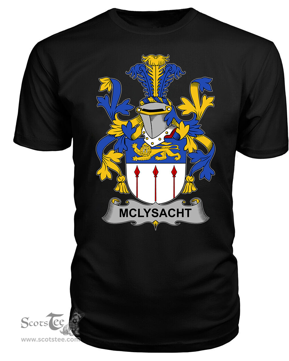ScotsTee McLysacht or Lysacht Coat Of Arms Family Crest Fighting Irish III T Shirt