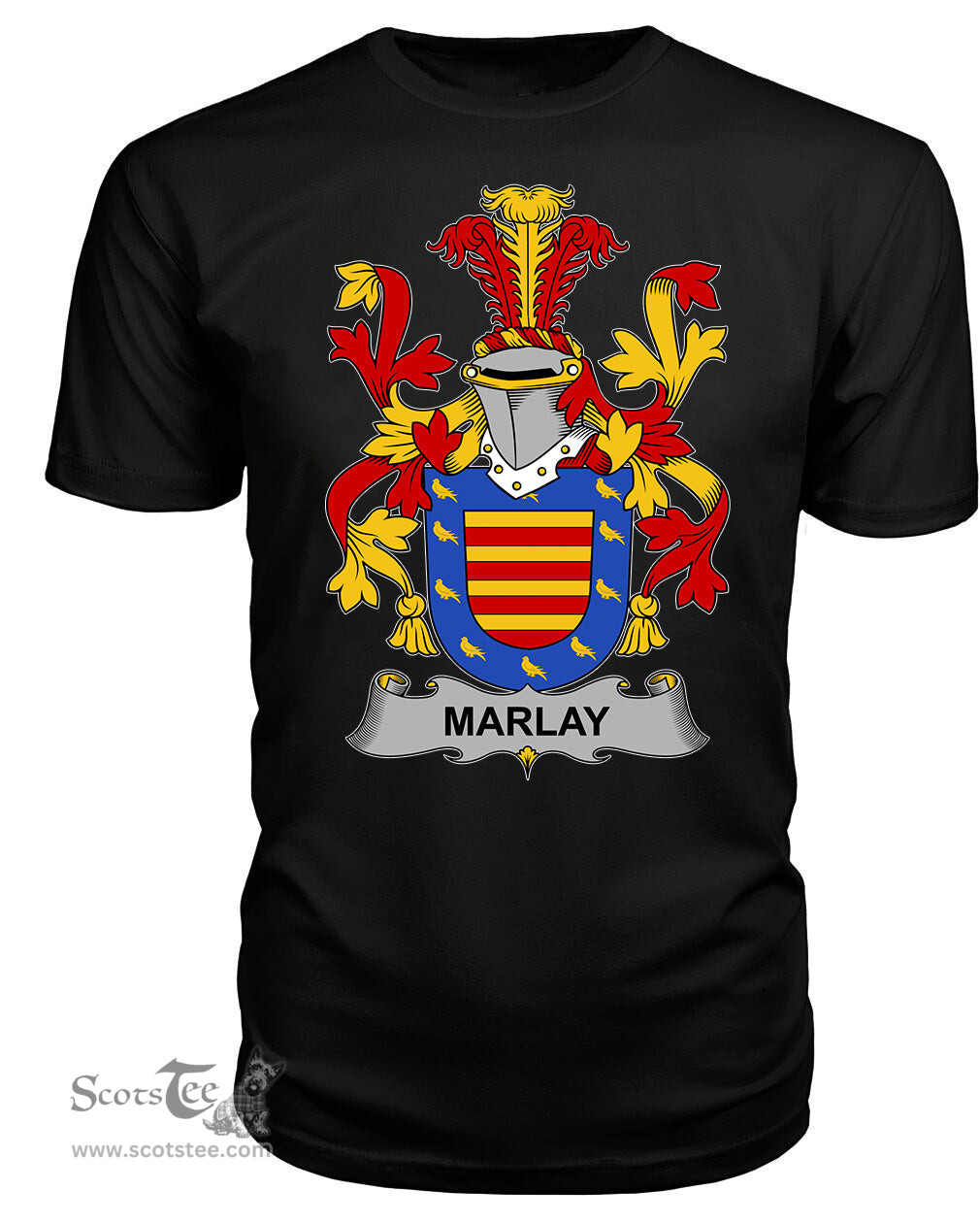ScotsTee Marlay or O'Marley Coat Of Arms Family Crest Fighting Irish III T Shirt