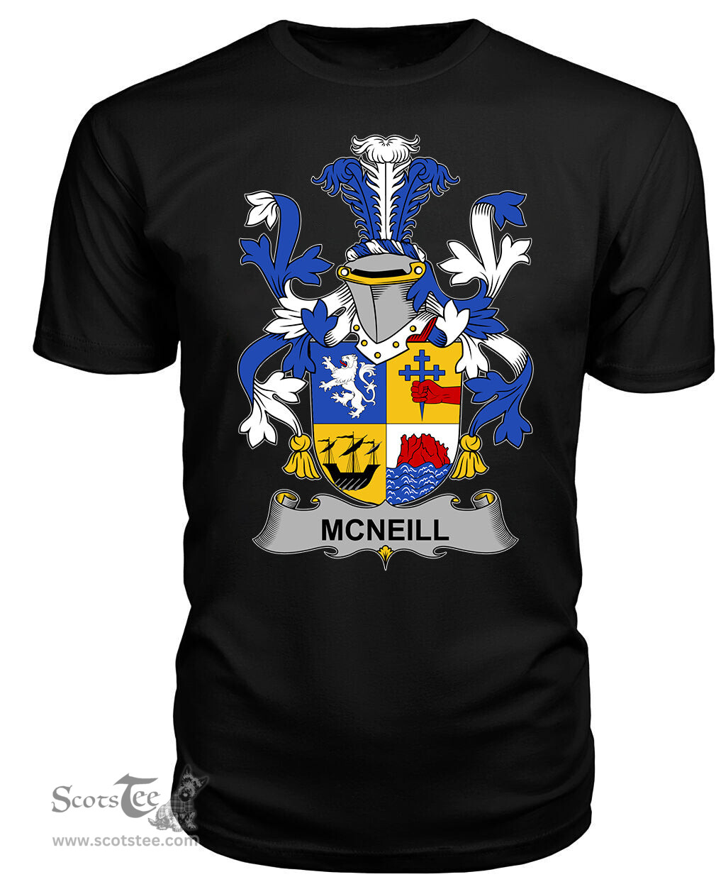 ScotsTee Neill or McNeill Coat Of Arms Family Crest Fighting Irish III T Shirt