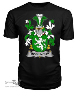 ScotsTee McGlinchy or McGlinchey Coat Of Arms Family Crest Fighting Irish III T Shirt