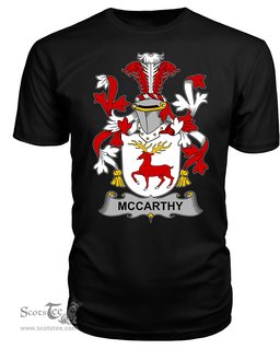 ScotsTee McCarthy Coat Of Arms Family Crest Fighting Irish III T Shirt