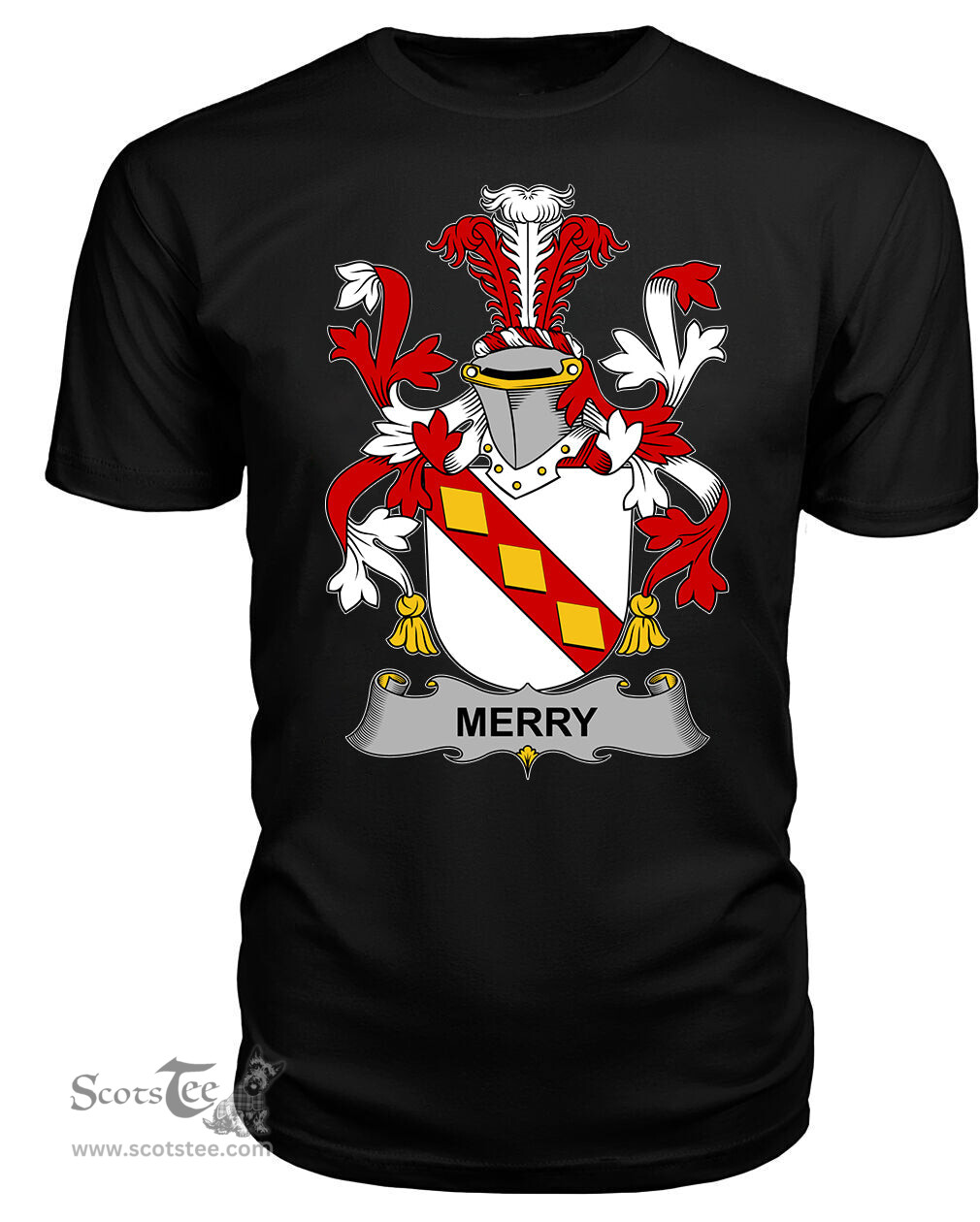 ScotsTee Merry or O'Merry Coat Of Arms Family Crest Fighting Irish III T Shirt