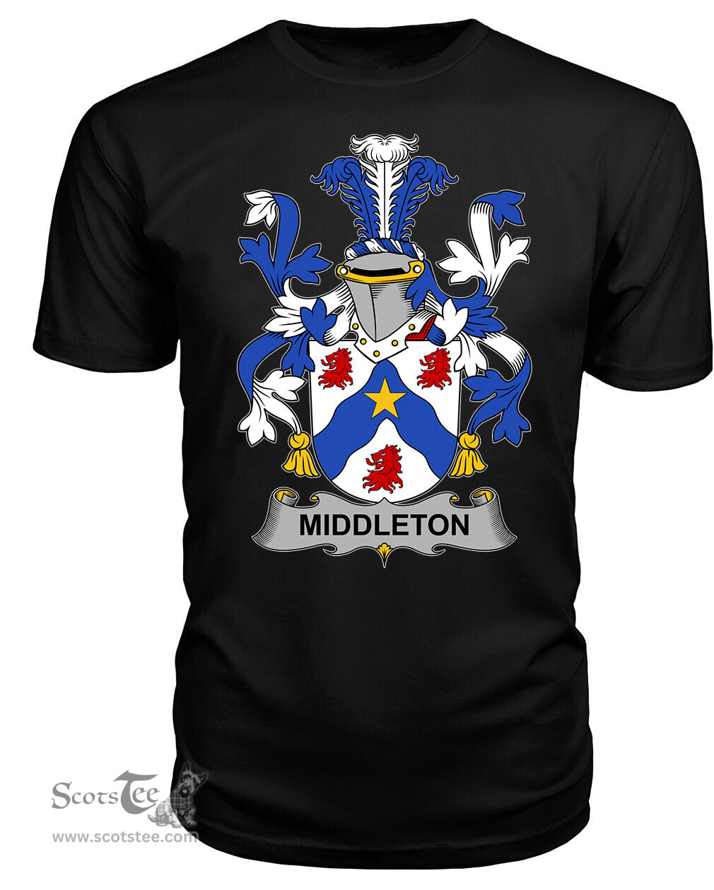 ScotsTee Middleton Coat Of Arms Family Crest Fighting Irish III T Shirt