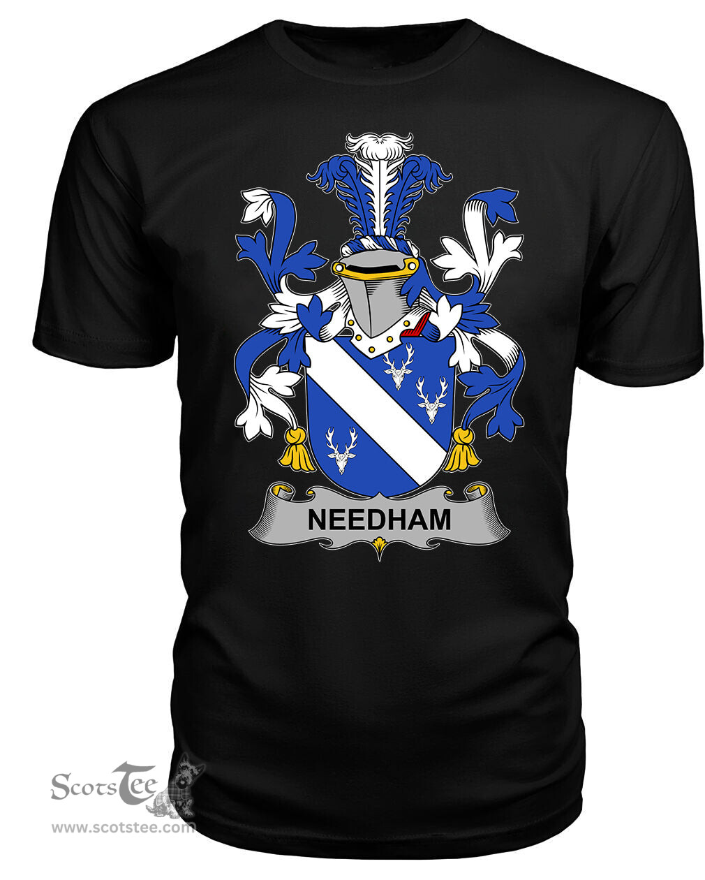 ScotsTee Needham or O'Nee Coat Of Arms Family Crest Fighting Irish III T Shirt