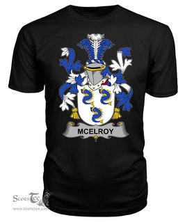 ScotsTee McElroy or Gilroy Coat Of Arms Family Crest Fighting Irish III T Shirt