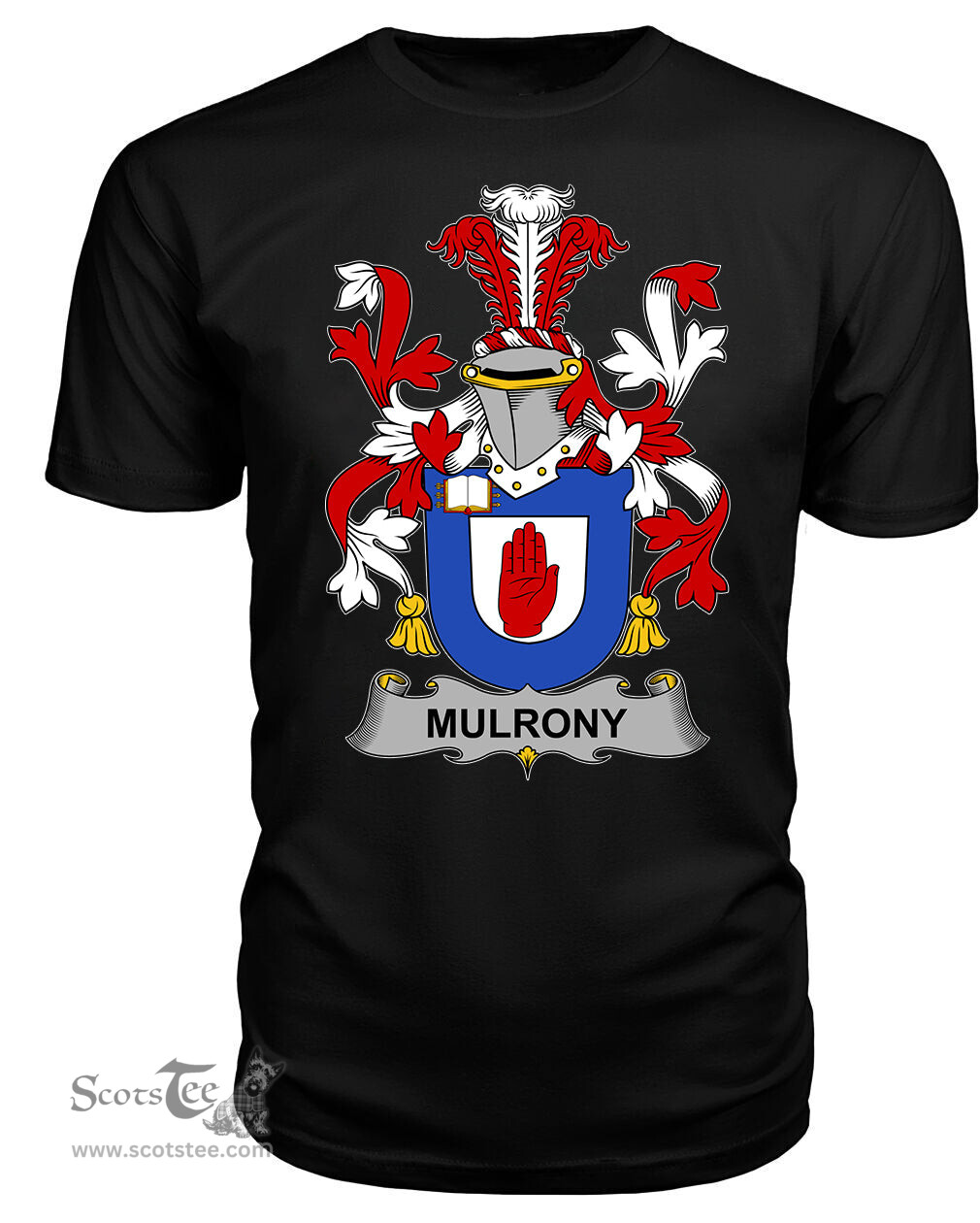 ScotsTee Mulrony or O'Mulroney Coat Of Arms Family Crest Fighting Irish III T Shirt