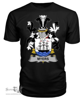 ScotsTee Myers Coat Of Arms Family Crest Fighting Irish III T Shirt