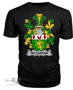 ScotsTee McCartan Coat Of Arms Family Crest Fighting Irish III T Shirt