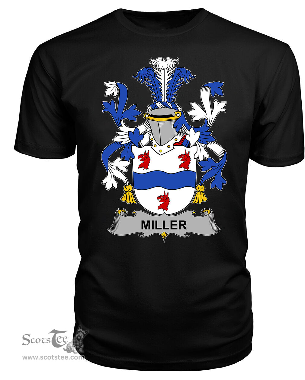 ScotsTee Miller Coat Of Arms Family Crest Fighting Irish III T Shirt