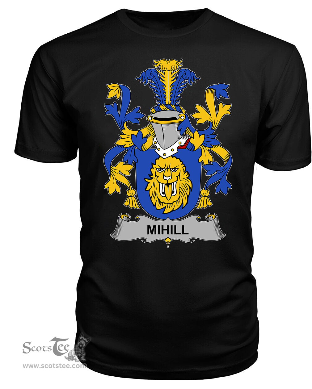 ScotsTee Mihill Coat Of Arms Family Crest Fighting Irish III T Shirt