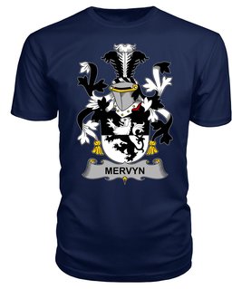 ScotsTee Mervyn Coat Of Arms Family Crest Fighting Irish III T Shirt