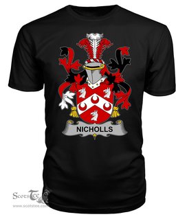 ScotsTee Nicholls or Nichols Coat Of Arms Family Crest Fighting Irish III T Shirt