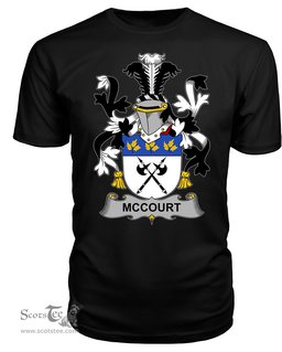 ScotsTee McCourt Coat Of Arms Family Crest Fighting Irish III T Shirt