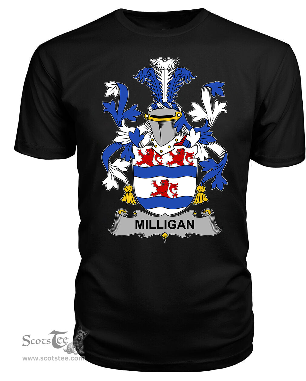 ScotsTee Milligan Coat Of Arms Family Crest Fighting Irish III T Shirt