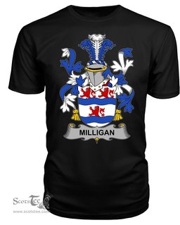 ScotsTee Milligan Coat Of Arms Family Crest Fighting Irish III T Shirt