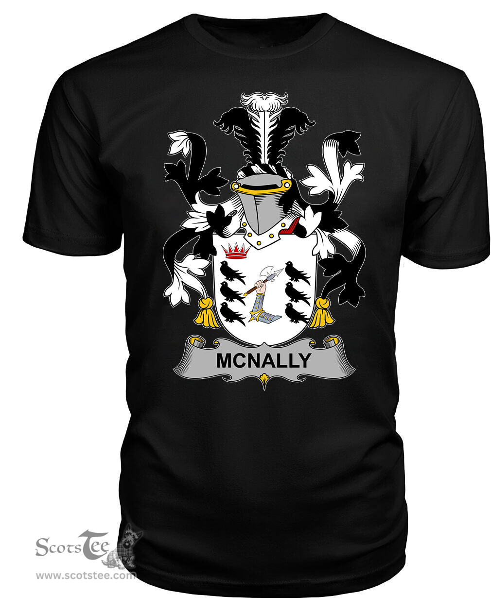 ScotsTee McNally Coat Of Arms Family Crest Fighting Irish III T Shirt
