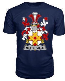ScotsTee Netterville or Netterfield Coat Of Arms Family Crest Fighting Irish III T Shirt